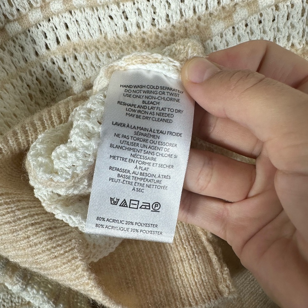 Anthropologie Open-Stitch Women’s Ballon Sleeve Sweater - Size XS - Picture 7 of 10